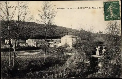 Ak Roussay Maine et Loire, Le Moulin