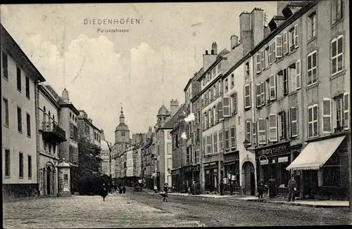 Ak Thionville Diedenhofen Lothringen Moselle, Pariser Straße