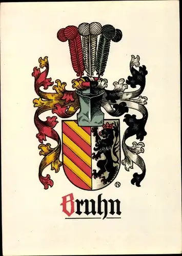 Wappen Ak Wappen Bruhn