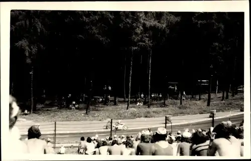 Foto Frohburg in Sachsen, Frohburger Dreieck Rennen, Blick von der Tribüne, Motorrad