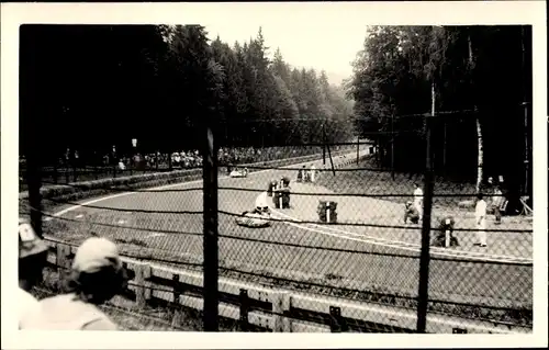 Foto Frohburg in Sachsen, Frohburger Dreieck Rennen, Motorradgespann Schwärzel W. / Huber A.