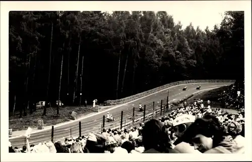 Foto Frohburg in Sachsen, Frohburger Dreieck Rennen, Motorräder, Blick von der Tribüne