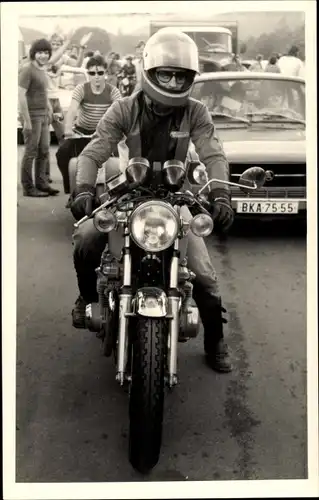 Foto Frohburg in Sachsen, Frohburger Dreieck Rennen, MZ Motorrad, Skoda