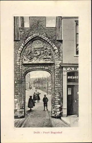 Ak Delft Südholland Niederlande, Poort Bagynhof