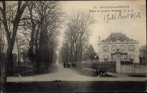 Ak Maisons Laffitte Yvelines, Place et Avenue Wagram