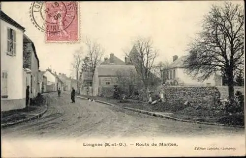 Ak Longnes Yvelines, Route de Mantes