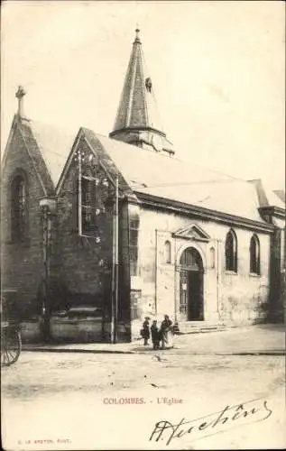 Ak Colombes Hauts de Seine, L'eglise