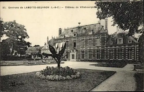 Ak Lamotte Beuvron Loir et Cher, Chateau de Villebourgeon