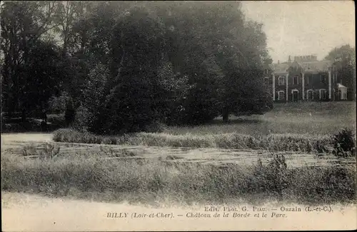 Ak Billy Loir et Cher, Chateau de la Borde et le parc