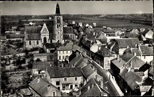 Ak Bonny sur Loire Loiret, Vue aerienne