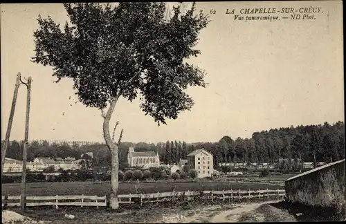 Ak La Chapelle sur Crecy Seine et Marne, Panorama