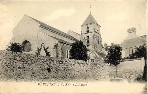 Ak Brétigny Essonne, L'Eglise