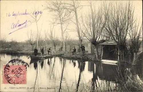 Ak Vert le Petit Essonne, Marais Bessieres