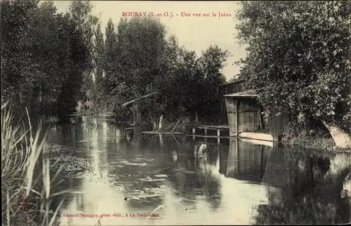 Ak Bouray Essonne, Une vue sur la Juine