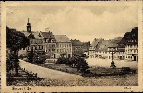 Ak Stolpen in Sachsen, Markt