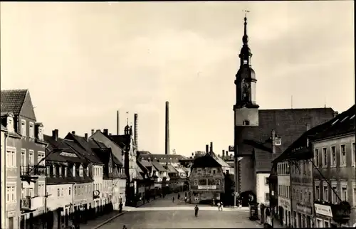 Ak Lunzenau in Sachsen, Markt, Kirche