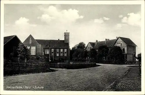 Ak Hasselfelde Oberharz am Brocken, Schule