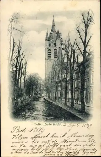Ak Delft Südholland Niederlande, Oude Delft