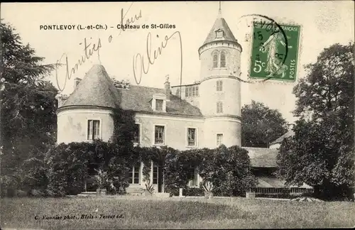 Ak Pontlevoy Loir et Cher, Chateau de St Gilles