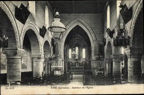 Ak Ryes Calvados, L'Eglise, Interieur