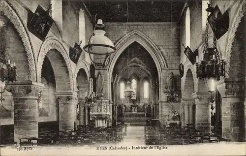 Ak Ryes Calvados, L'Eglise, Interieur