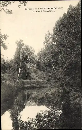 Ak Thury Harcourt Calvados, L'Orne a Saint Remy