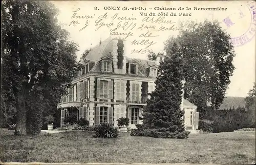 Ak Oncy Essonne, Chateau de la Renommiere