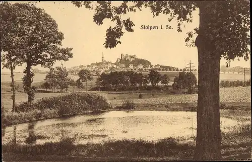 Ak Stolpen in Sachsen, Panorama