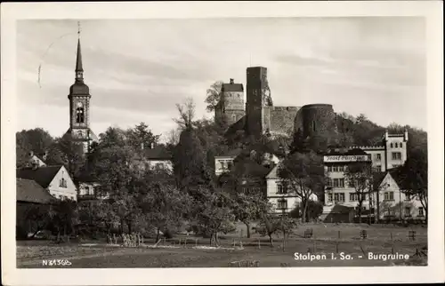 Ak Stolpen in Sachsen, Burgruine