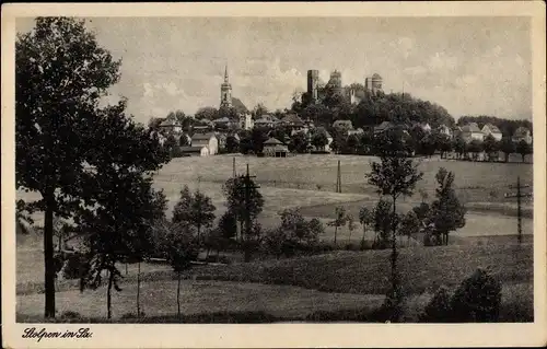 Ak Stolpen in Sachsen, Panorama