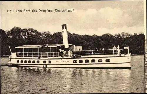 Ak Dampfer Deutschland