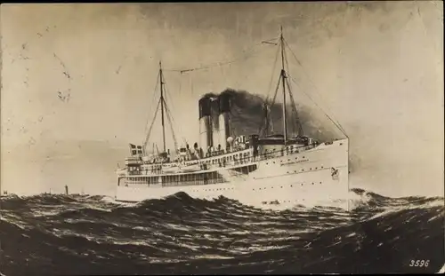 Ak Dampfer Drottning Victoria, Schwedisches Fährschiff