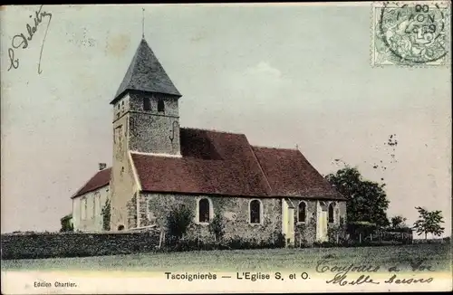 Ak Tacoignieres Yvelines, L'Eglise