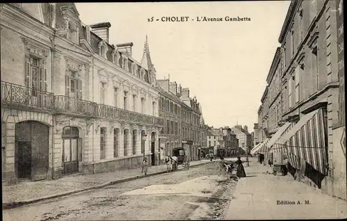 Ak Cholet Maine et Loire, L'Avenue Gambetta