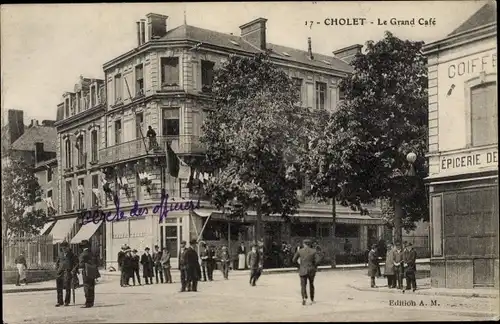 Ak Cholet Maine et Loire, Grand Café