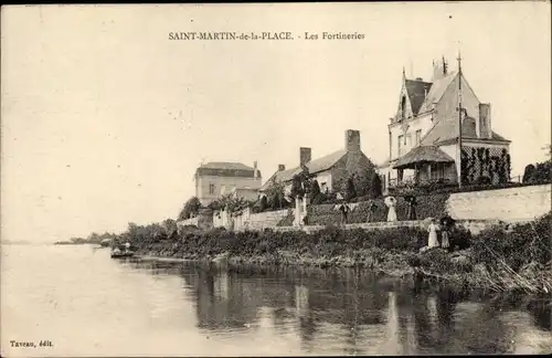 Ak Saint Martin de la Place Maine et Loire, Les Fortineries