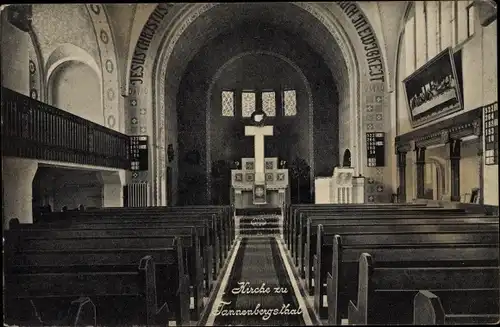 Ak Tannenbergsthal Muldenhammer im Vogtland, Kirche, Innenansicht