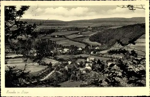 Ak Bremke Gleichen Landkreis Göttingen, Gesamtansicht, Durchblick