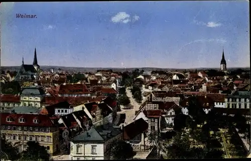 Ak Weimar in Thüringen, Panorama