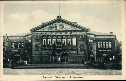 Ak Århus Aarhus Dänemark, Teateretablissement