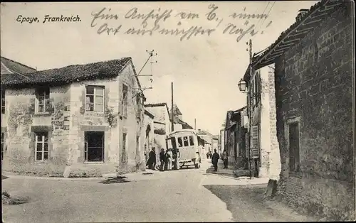 Ak Epoye Marne, Une Rue