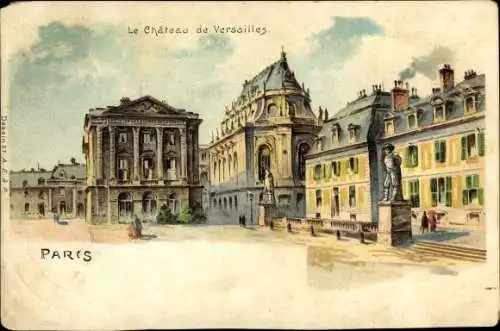 Künstler Litho Versailles Yvelines, Le Château du Versailles