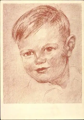 Künstler Ak Köhler, H., E., Kinderportrait, Gemalt