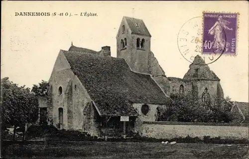 Ak Dannemois Essonne, L'Eglise