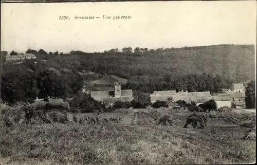 Ak Sermaise Essonne, Vue generale