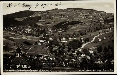 Ak Brunndöbra Klingenthal im Vogtland Sachsen, Gesamtansicht