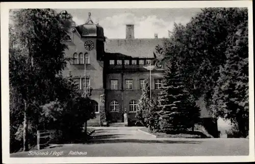 Ak Schöneck im Vogtland, Rathaus