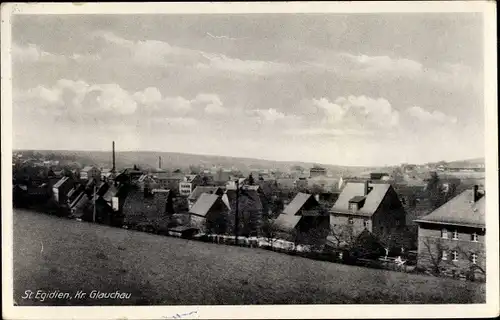 Ak Sankt Egidien in Sachsen, Teilansicht