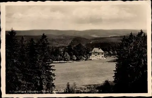 Ak Auerbach im Vogtland Sachsen, Blick zum Zöbischhaus