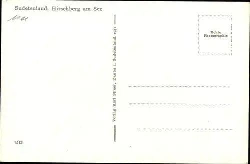 Ak Hirschberg Thammühl am See, Panorama vom Ort